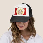 Trucker Hat van Chinese Crested Color Block Pet (In situ)