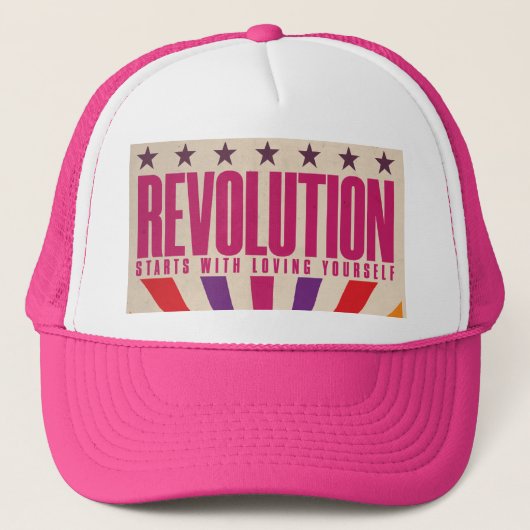 Trucker Hat van de  Pride Revolutie Trucker Pet (Voorkant)