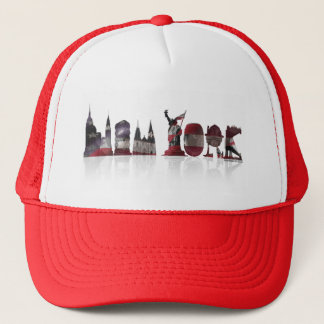 Trucker Hat van Red/White New York Trucker Pet