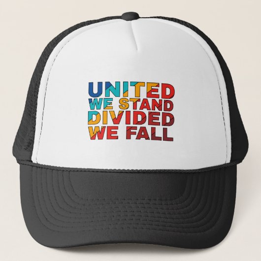 Trucker Hat: Verenigd We Stand Pet (Voorkant)