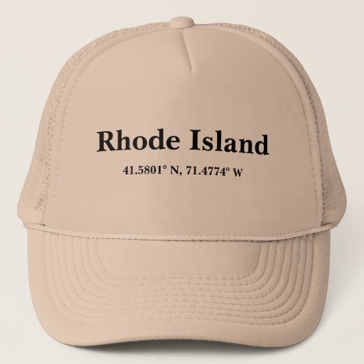 Trucker Hat, vrachtwagenchauffeur van Rhode Island Trucker Pet (Voorkant)