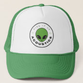 Trucker Hat - Vuur Alien omhoog (kan kleuren wijzi Trucker Pet (Voorkant)