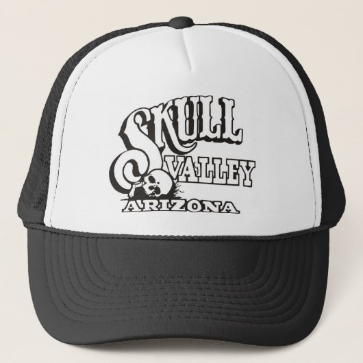 Trucker Hat w/ Skull Valley, Arizona Logo Pet (Voorkant)