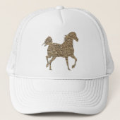 Trucker Hat – Western Cowboy Rodeo Baseball Cap  Pet (Voorkant)