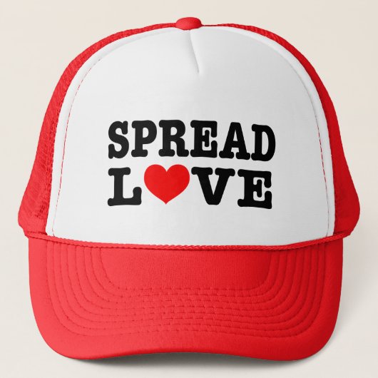 Trucker Hat White en Red Trucker Pet (Voorkant)