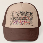 Trucker Hat wiskunden patterned Pet (Voorkant)