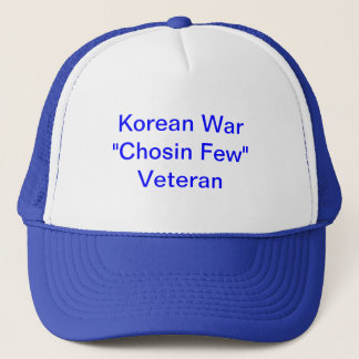 Trucker hat with Korean War "Chosin Few" Veteran Pet