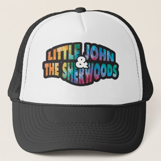 Trucker hat with Tye Dyed Little John Logo Pet (Voorkant)