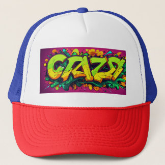 Trucker hoed - "Crazy Stunt" Graffiti stijl Pet