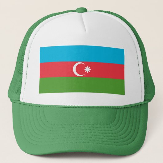 Trucker hoed met vlag van Azerbeidzjan Pet (Voorkant)