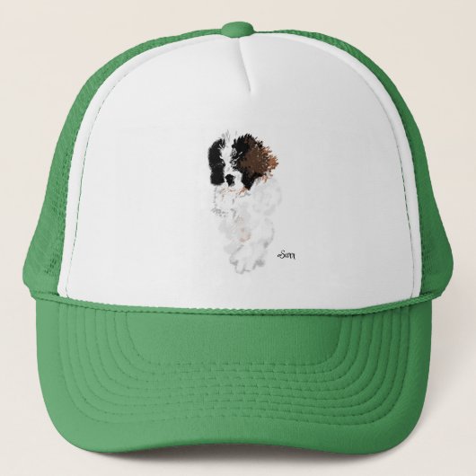 Trucker hoed: Saint Bernard Hond Pet (Voorkant)