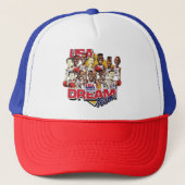 Trucker hoed USA cricket team afgedrukt Trucker Pet (Voorkant)