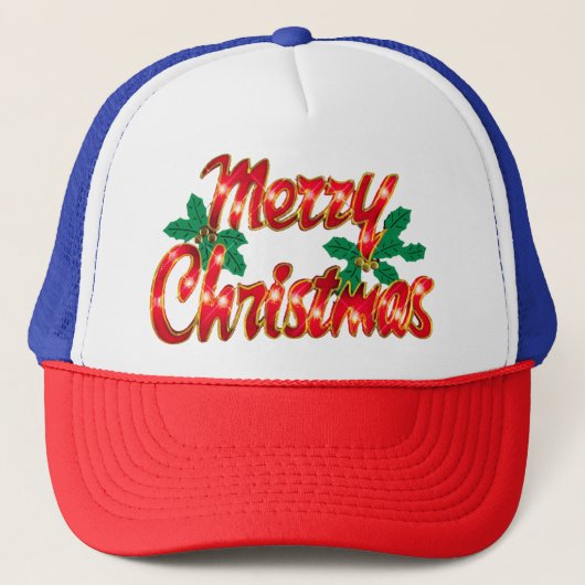 Trucker hoeden Kerstmis ontwerpen Pet (Voorkant)
