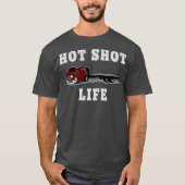 Trucker Hot Shot Trucking OTR Diesel Dual CDL T-shirt (Voorkant)