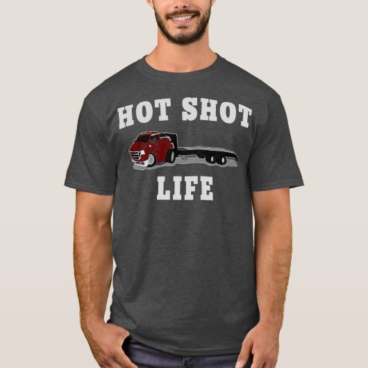 Trucker Hot Shot Trucking OTR Diesel Dual CDL T-shirt (Voorkant)