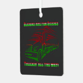 Trucker Kerst - Sleighs zijn voor Sissies Metalen Ornament (Voorkant links)