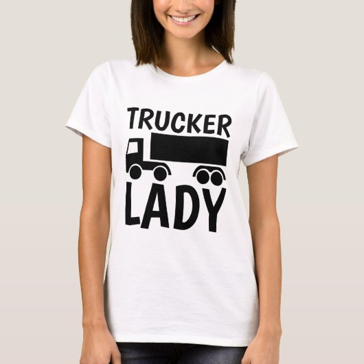TRUCKER LADY T-shirts & Sweatshirts (Voorkant)