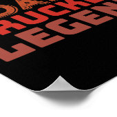 Trucker Legend Vaderdag Trucker Papa Gifts Poster (Hoek)