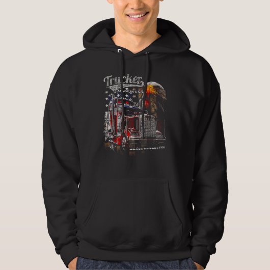 Trucker – levensader van Amerika Hoodie (Voorkant)