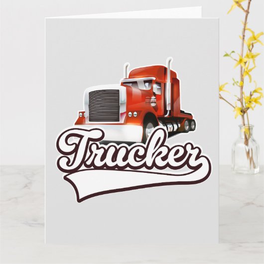 Trucker  logo kaart (Gele Bloem)