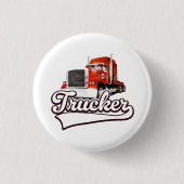 Trucker  logo ronde button 3,2 cm (Voorkant)