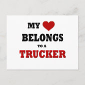 Trucker Love Briefkaart (Voorkant)