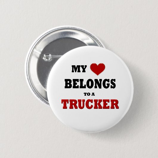 Trucker Love Ronde Button 5,7 Cm (Voorkant /achterkant)