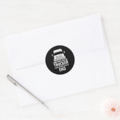 Trucker Love Trucker Trucks Funny Gift Idee Ronde Sticker (Envelop)