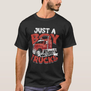 Trucker Mannen man oplegger vrachtwagenchauffeur 4 T-shirt