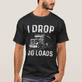 Trucker Mannen Women Big Rig Truckin' Road L T-shirt (Voorkant)