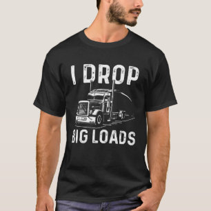 Trucker Mannen Women Big Rig Truckin' Road L T-shirt