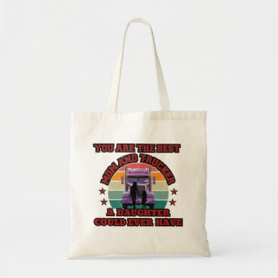 Trucker moeder dochter Bond familie weg liefde Tote Bag