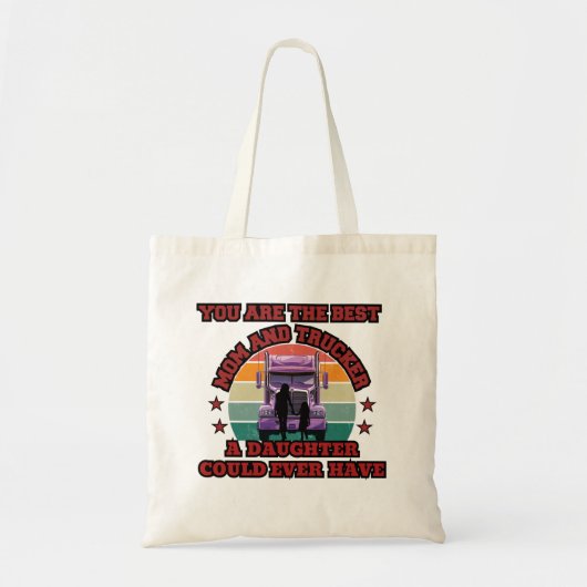 Trucker moeder dochter Bond familie weg liefde Tote Bag (Voorkant)