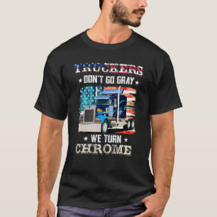 Trucker niet grijs We draaien Chrome Trucker T-shirt