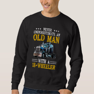 Trucker onderschat nooit een oud Man met een 18 W Trui