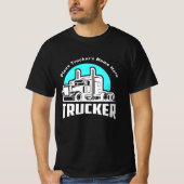 Trucker Personalized Gift T-Shirt (Voorkant)