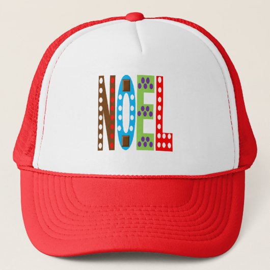 Trucker pet NOEL CHOCOLADE BONBON rood (Voorkant)