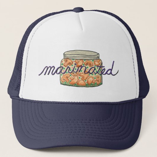 Trucker Pet, Wit en Zwart Pet (Voorkant)