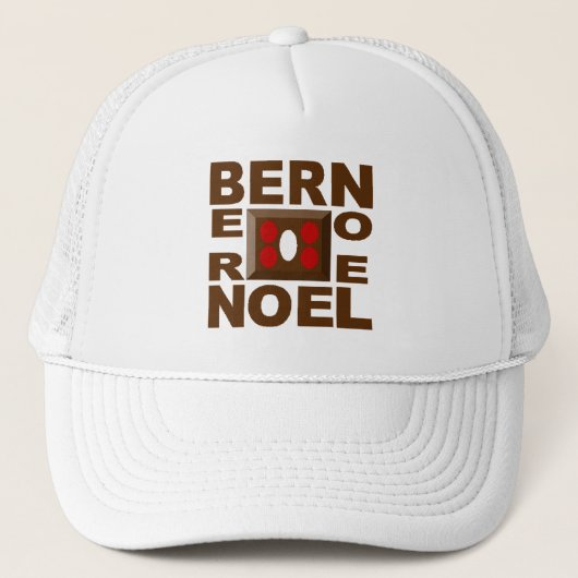 Trucker pet witte BERN NOEL-design (Voorkant)