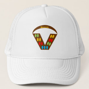 Trucker pet witte KERST CHOCOLADE SNOEPJES