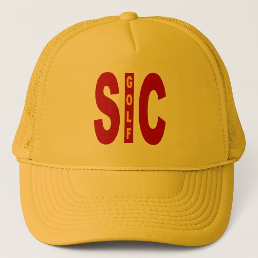 Trucker petje geel SICILA GOLF Pet (Voorkant)