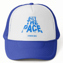 trucker petje set the pace blauw