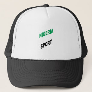 Trucker petje wit zwart NIGERIA SPORT Pet