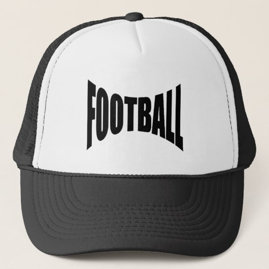 Trucker petje wit zwart VOETBAL  Pet (Voorkant)