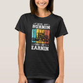 Trucker Quote Semi Truck als Diesel geen Burnin is T-shirt (Voorkant)
