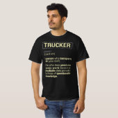 Trucker Real American Definition T-shirt (Voorkant volledig)
