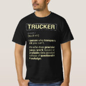 Trucker Real American Definition T-shirt (Voorkant)