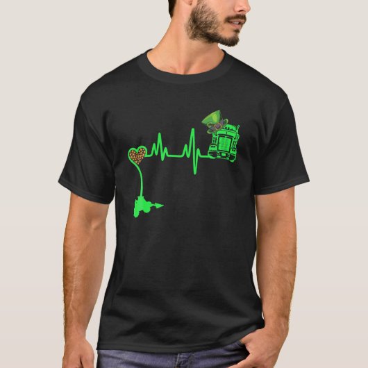 Trucker Retro Patricks Day Irish Jobs over Saint T-shirt (Voorkant)