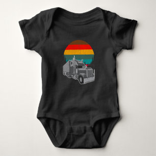 Trucker Retro Sunset Romper