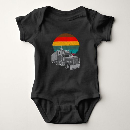 Trucker Retro Sunset Romper (Voorkant)